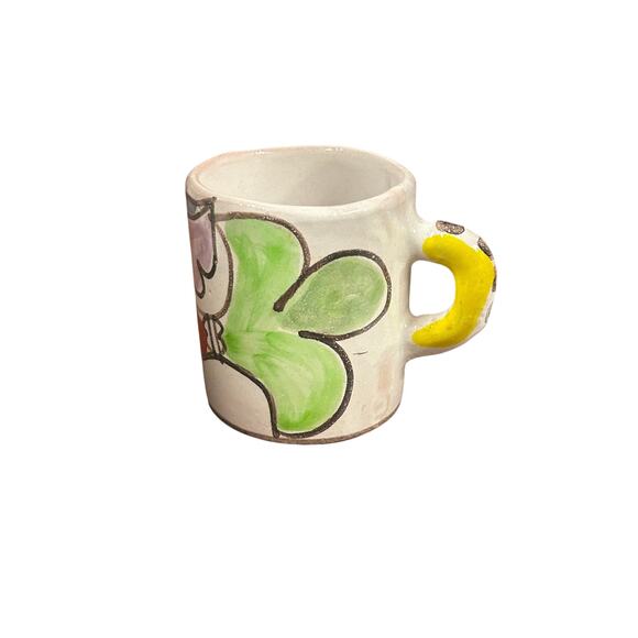 Desimone Italy 13 Signed Vintage Hand Painted Bird Art Pottery Cup and Saucer - Picture 3 of 7